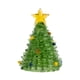thumbnail image 1 of Adorno de árbol de Navidad de cristal, estatua en miniatura, escultura de regalo para escritorio de chimenea verde claro, 1 of 9
