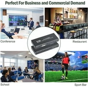Video Wall Controller 2x2 HDMI/DVI 4K – Combine 4 TVs into One Display, Rotate, Extra Audio, IR Remote