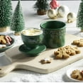thumbnail image 5 of Butter Bell® Crock – Antique Emerald Ceramic Butter Holder with Lid, Keeper for Spreadable Butter, 5 of 10