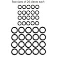 thumbnail image 2 of Yazoeia Pressure Washer O-Rings, 1/4 M22 3/8 Quick Coupling Sealing Rings, Set of 40 (3/8 (40 Pieces)) CJC912-185595, 2 of 6