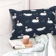 thumbnail image 4 of Easygdp Cartoon Swan for Soft Pillow Case Pillow Protectors,Perfect for Sleeping (Pillow Core Not Included)-14"x20", 4 of 6