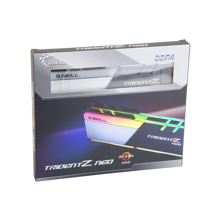 G.SKILL Trident Z AMD x Desktop Ryzen) RAM Model (2 Series RGB DDR4 (For 32GB PC 28800) Neo F4-3600C16D-32GTZNC 288-Pin 16GB) Memory (PC4 3600