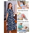 thumbnail image 5 of Pinspark Hospital Gowns for Women Labor Delivery Shoulder Surgery Dress Adaptive Clothing Night Robes for Elderly Plus Size, 5 of 6