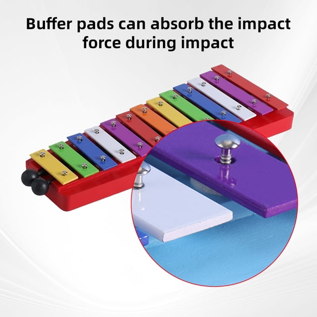Xylophone,Metal Percussion Handheld Notes Metal Percussion Musical With 2 Percussion Handheld Musical Handheld Musical With 13 Notes Metal Mewmewcat Huiop Siuke