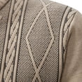 thumbnail image 6 of Mens Sweater, Fashion Color, Matching Large Cardigan Knitted Shirt Sweater Jacket, Autumn Winter Casual Wear, Soft Knit Fabric, Stylish Outerwear, Men's Clothing, 6 of 9