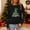 Black, variant on Merry Christmas Sweatshirts For Women Holiday Long Sleeve Shirts Letter Print Crewneck Pullover Oversized Tops