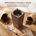 thumbnail image 6 of Tall Self Watering Planter with Drainage Holes, Large Square Flower Pot for Indoor Outdoor Plants, Lightweight Taper Planter for Patio, 6 of 6