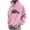 Pink 15002, variant on OWMEOT Letter Hoodies for Men LOS ANGELES Printed Hooded Pullover Tops Fashion Fleece Sweatshirt with Pocket