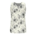 thumbnail image 7 of ClodeEU Women's Printed V Neck Sleeveless Tank Top,Trendy Boho Chic Spring Summer Shirts Beige,Womens Plus S, 7 of 7