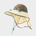 thumbnail image 5 of Oiyii Toddler Boys Water‑Repellent Bucket Hats Crocodile Appliqué Hiking Sun Hats, Army Green, 5 of 5