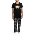 thumbnail image 4 of CafePress - Shee Pajamas - Women's Short Sleeve Print T-Shirt and Pants Dark Cotton Pajama Set, 4 of 7