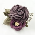 thumbnail image 6 of EHJRE Korean Rose Flower Shawl Brooch Pin Groom Bridal Corsage Brown, 6 of 8