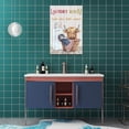 thumbnail image 5 of HFDF Farmhouse Laundry Room Wall Decor Funny Highland Cow Bathroom Pictures Wall Art Rustic Laundry Sign Canvas Print Painting Modern Artwork Decorations For Bathroom Laundry Room 16x20inch Framed, 5 of 6