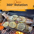 thumbnail image 2 of Bxaolu Rotisserie Basket 360-Degree Rotating for Air Fryer & Oven – Stainless Steel, Movable Door, Perfect for Chicken Wings, Veggies & Coffee Beans – Ideal for Home Bakers & Grill Enthusiasts, 2 of 9