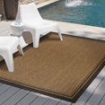 thumbnail image 6 of Gertmenian Paseo Soroa Modern Border Chestnut Black Outdoor Indoor Area Rug, 5x7, 6 of 6