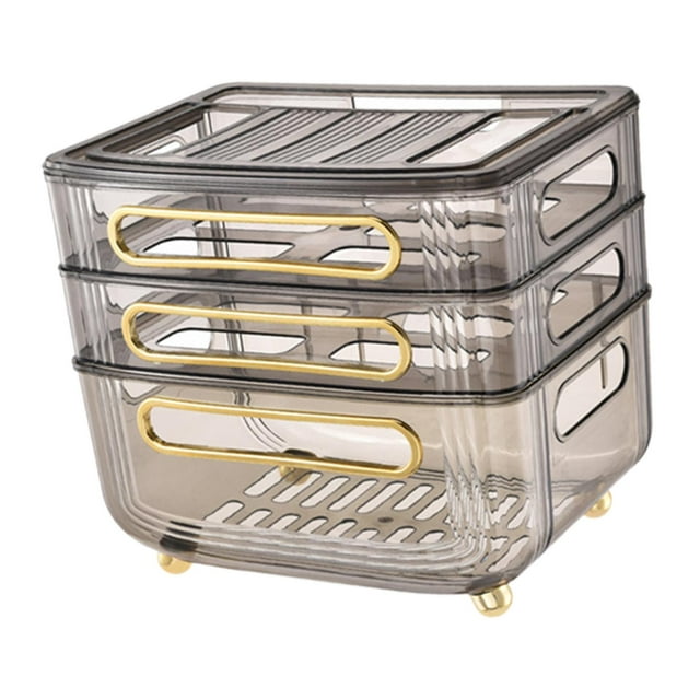 Caja de almacenamiento para enrutador, contenedor de gestión de cables, ahorro de espacio, Panel de enchufe de gran capacidad, soporte para caja de al 3 niveles