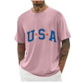 thumbnail image 2 of Tops para hombre, blusas y camisas de cuello redondo y manga corta para hombre, blusas casuales de moda con cuello redondo y estampado para hombre, blusas de poliéster para hombre., 2 of 5