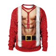 thumbnail image 1 of Sudadera con estampado navideño para hombre y mujer, jersey de cuello redondo de gran tamaño, ropa de Cosplay para fiesta de navidad, 1 of 4