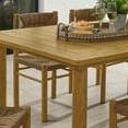thumbnail image 2 of Modway Parkland Aluminum Outdoor Patio Furniture Dining Table Set of 7, Natural, 2 of 4