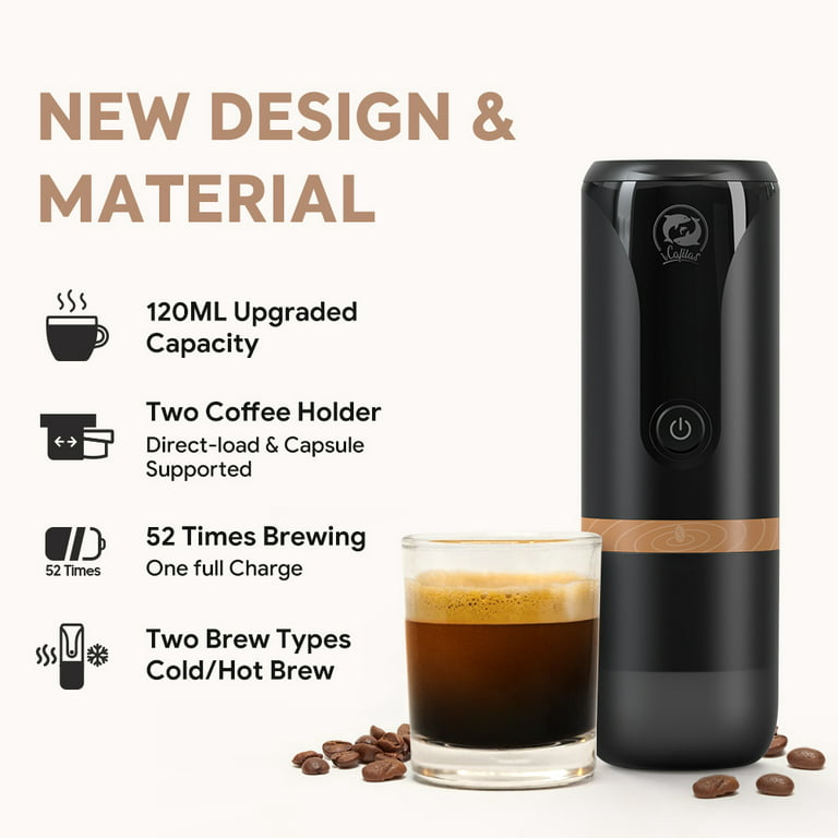 Portable Wireless Coffee Maker - American Espresso Capsules