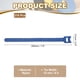 thumbnail image 2 of Uxcell 210Pcs 8" Corbatas de cable reutilizables ajustables Gestión de cables Azul, 2 of 7