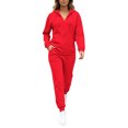 thumbnail image 2 of Jsaierl Sweatsuit Sets for Women 2 Piece Long Sleeve Full Zip Sweatshirts and Jogger Pants Fall Activewear Lounge Sets Workout Sets Matching Tracksuit, 2 of 10