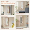 thumbnail image 4 of 43.5 ″ Pink Full Length Mirror with Storage, 3 Lights Adjustable & Wall/Door Mount | Space-Saving Cabinet for Bedroom, Closet or Entryway Jewellery Organizer, 4 of 18