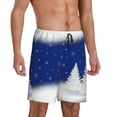 thumbnail image 2 of Wukai Christmas Fir Tree Men’s Short Pajama Pants With Pockets Soft Sleep Pj Shorts for Men-3X-Large, 2 of 6
