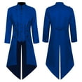 thumbnail image 2 of FASHOFT Men's Punk Tuxedo Halloween Costumes Coat Cosplay Outfit Carnival Party Stage Performance Gothic Fancy Dress Up Halloween Costume S, 2 of 4