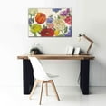 thumbnail image 5 of Epic Graffiti 'Colorful Flowers On White' by Carol Rowan, Giclee Canvas Wall Art, 40"x26", 5 of 8