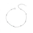 thumbnail image 4 of Nvzi Pulsera de tobillo de plata de ley 925 Tobilleras para mujer Tobillera circular Playa, 4 of 4