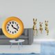 thumbnail image 2 of Reloj de madera silencioso contemporáneo y conjunto de figuras de conejos para cocina, comedor, dormitorio, escritorio, centro de mesa,, 2 of 8