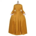 thumbnail image 5 of Outlander Claire Randall Tudor Marie Antoinette Rococo Baroque Victorian Ball Gown Women Yellow Dress, 5 of 6