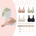 thumbnail image 7 of BIMEI Lace Bralettes for Women Mastectomy Bra Breast Prosthesis with Pockets Wirefree Comfort Everyday Bra,Beige,XL, 7 of 7