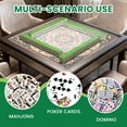 thumbnail image 3 of Mahjong Mat 31.5" x 31.5" Vintage Floral Mandala Soft Pink Blue Tones Non-Slip Noise Reduction American Mahjong Tiles Table Cover for Dominoes Poker Card Board Games Gift, 3 of 8