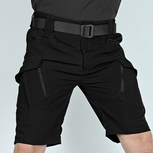 cllios Shorts Tactiques Extérieurs pour Hommes Multi-Poches Shorts de Travail Militaires Pantalons Courts de Randonnée 5 Pouces avec Fermeture Éclair et Bouton