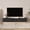 Black, variant on S-HOME Wall Mounted TV Shelf Featuring Led Lights and Power Outlet, High Gloss Floating TV Stand for Your Living Room
