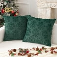 thumbnail image 6 of Christmas Pillow Covers 18x18 Inch Set of 2 Soft Plush Faux Fur Snowflake Decorative Couch Cushion Case Throw Pillows Pillowcases for Couch Sofa Holiday Festivals Winter Decor, 6 of 8