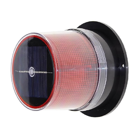Light for Car Factory Boats Navigation Solar Warning Light with Base