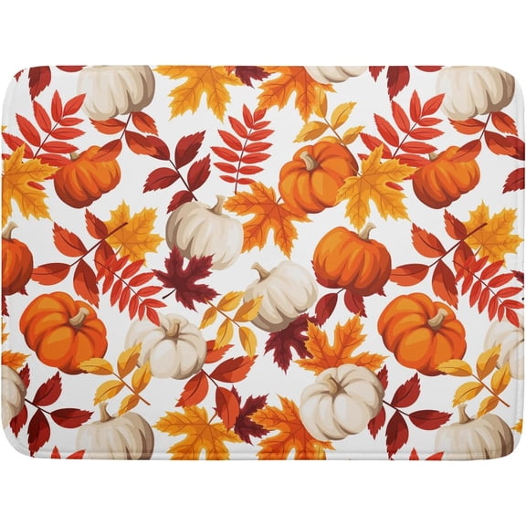 Halloween Dish Drying Mat for Kitchen Counter Spooky Pumpkins Spiderweb Super Absorbent Reversible Microfiber Kitchen Countertop Protector Dishes Pad Large 18x24 inch
