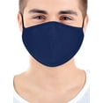 thumbnail image 3 of Dscover Adult Navy Face Masks Cotton Cloth With Adjustable Ear Loops And Nose Clip- 5 Pack, 3 of 6