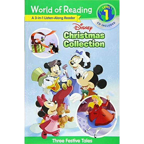 Pre-Owned World of Reading: Disney Christmas Collection 3-In-1 Listen-Along Reader-Level 1: 3 Festive Tales with CD! [With Audio CD] (Paperback) 1368044875 9781368044875