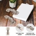 thumbnail image 2 of GOOHOCHY 4Pcs Cabinet Support Door Hinge Steel Silver for Kitchen Cabinets, 2 of 8