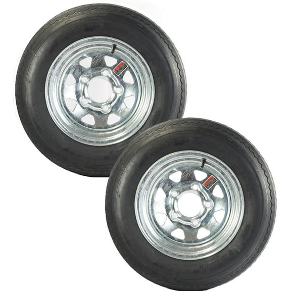 eCustomrim 2-Pack Equipment Trailer Tire Rim 5.30-12 530-12 5.30x12 Galvanized 5 Lug Wheel
