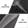 thumbnail image 2 of 2 Pack Plastic Rain Gauge Cone Rain Gauge Test Tube Measuring Container with Outdoor Scale, 2 of 3