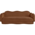 thumbnail image 3 of Meridian Furniture Bloom Saddle Teddy Fabric Sofa, 3 of 17