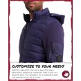 thumbnail image 4 of CANADA WEATHER GEAR Men's Sweater - Cozy Full Zip Up Hoodie Puffer Sweaters for Men (M-XXL), 4 of 7