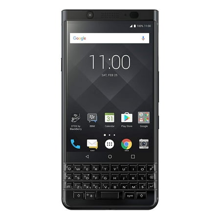 Blackberries Phones NEW BlackBerry KEYone BBB100-7 64GB Unlocked GSM Dual-SIM Phone w/ 12MP Camera Limited Edition Black ()