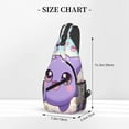 thumbnail image 3 of Gengar Sling Bag Cross body Backpack for Women Men Hiking Travel Bag Pouch Small Daypack Casual Pack Lightweight Cross Chest Bag Outdoor 7.5 x 3.5 x 15.3 inch, 3 of 3