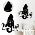 thumbnail image 2 of Piano Cat Wall Clock for Living Room Music Classroom Silent Clock Acrylic Clockwork, 2 of 5